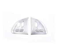 Cubierta Consola Decoración Para Jaguar Para XF 2012 2013 2014 2015 Pegatina De Botón De Volante De Coche(Plata)