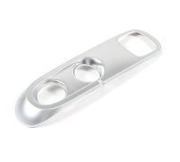 Cubierta Consola Decoración Para Smart 451 Para Fortwo 2009-2015 Compartimento Central Para Coche Cubierta De Panel De Cambio De Marchas Pegatinas Embellecedoras(Plata)