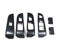 Cubierta Consola Decoración Para Toyota Para Camry 2012-2017 LHD Apoyabrazos Puerta Coche Elevador De Ventana Cubierta De Panel Interruptores Pegatinas Embellecedoras