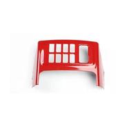 Cubierta Consola Decoración Para Toyota Para FJ Para Cruiser LHD Panel De Encendedor De Coche Cubierta Pegatinas Embellecedoras(Carbon Fiber Red)