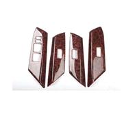 Cubierta Consola Decoración Para Toyota Para RAV4 2013 2014-2019 LHD Cubierta De Panel De Interruptores De Elevación De Ventana De Coche Pegatinas Embellecedoras(Agate Color)
