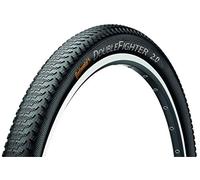 CONTINENTAL DoubleFighter III Bicycle Tire, Unisex-Adult, Black, 26", 26 x 1.90