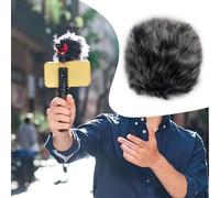 Cubierta cortavientos para micrófonos al aire libre de 5, 12, 15 mm, diseño de solapa diseñado para minimizar el ruido del viento y mejorar el audio encendido (A)
