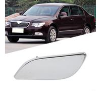 Cubierta cromada de la arandela del faro delantero para Skoda Superb II modelo 2008 a 2015 sustituye al número de pieza 3t0955109 y 3td955110 tapa de boquilla de pulverización de parachoques