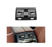 Cubierta cromada izquierda y derecha para aire acondicionado F10 F11 F18, rejilla de ventilación trasera central, panel de salida compatible con BMW Serie 5 520i, 523i y 525i(Rear C chrome)