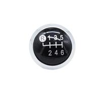 Cubierta cromada para pomo de palanca de cambios, compatible con Toyota, Yaris 2009-2013 Corolla Rav4 AYGO C-HR Avensis Verso Speed Car Emblema de palanca de transmisión de vehículo (6 velocidades)
