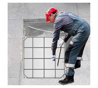 Cubierta cuadrada de acero inoxidable para boca de 36 x 36 cm, tapa de tanque séptico enterrado, cubierta oculta resistente para drenaje y gestión de residuos, duradera y resistente a la corrosión