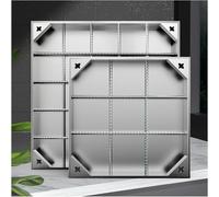 Cubierta cuadrada de acero inoxidable para boca de 90 x 90 cm, compatible con adoquines, ideal para zonas residenciales, parques, calles comunitarias y seguridad