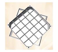 Cubierta cuadrada de acero inoxidable para boca de inspección reforzada, cubierta de drenaje de pavimento de 8 cm de grosor, 40 x 40 cm, ideal para patios, jardines y escuelas