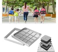 Cubierta cuadrada de acero inoxidable para jardín, patio, pavimento, carretera, cubierta de agujero oculto de 650 x 450 mm y accesorio para exteriores resistente a la intemperie