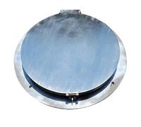 Cubierta cuadrada de acero inoxidable para tanque séptico y marco de acceso a aguas residuales, cubierta de metal para cámara de inspección para entrada segura, tapa de lavabo de aguas residuales de