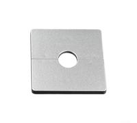 Cubierta cuadrada de alambre para apertura de pared, cable ABS y placa de paso de tubería con respaldo sin costuras, aire acondicionado decorativo, a prueba de polvo (plata)