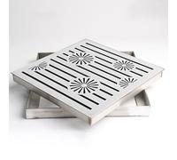 Cubierta cuadrada de alta resistencia para desagüe. Cubierta duradera para lavabo de aguas residuales al aire libre para entrada y patio, solución perfecta de acceso al tanque séptico