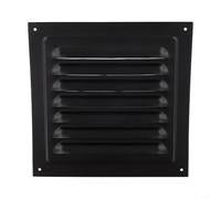 Cubierta cuadrada de rejilla de ventilación de aluminio con malla, diseñada para instalación en pared exterior para optimizar el flujo de aire y la ventilación (165 x 165 mm)