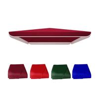 Cubierta cuadrada de repuesto para sombrilla de jardín con 4 varillas (200 x 200 cm, impermeable, resistente a los rayos UV), color burdeos