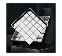 Cubierta cuadrada invisible para orificios de drenaje con tapas duraderas para tanques sépticos y lavabos de drenaje, soluciones de acceso resistentes para espacios al aire libre y prevención de