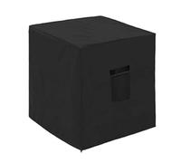 Cubierta cuadrada para aire acondicionado 420D, tela Oxford, cubierta para bomba de calor con asa, resistente a la intemperie, protección de unidad de CA para exteriores (negro, 36 x 36 x 39 pulgadas)