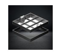 Cubierta cuadrada para alcantarilla - Cubierta de cámara duradera para terrazas, jardines, escuelas y patios - Marco de tapa de drenaje integrado