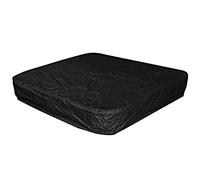 Cubierta cuadrada para jacuzzi, para patio, exterior, protección para spa (negro, C)