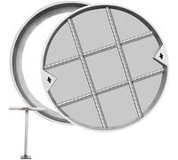 Cubierta cuadrada para tanque séptico enterrado, tapa duradera de 70 cm con marco y asa de elevación para decoración de patio