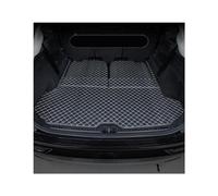 Cubierta Cuero para Maletero Coche Estera Trasera Maletero Alfombrillas Protección Impermeables para Volvo XC90 2020 7 Plazas(Black Beige,1 pcs)