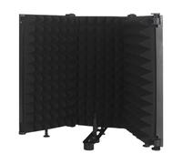 Cubierta de absorción de sonido: panel de escudo de micrófono portátil, filtro de pantalla de viento | Muro de espuma plegable portátil, bloqueador de reflexión vocal, herramienta de grabación profesi