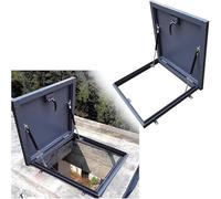 Cubierta de acceso de metal para escotilla de techo comercial con sello resistente a la intemperie para un acceso seguro a la azotea, ideal para seguridad y comodidad en el mantenimiento de edificios