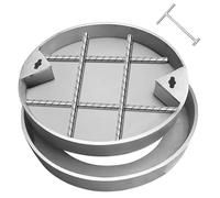 Cubierta de acceso invisible de acero inoxidable y escotilla de inspección de metal, 30, 40, 50, 60, 70, 80 cm para entrada o hoyo (500 mm)