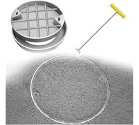 Cubierta de acceso invisible, tapa redonda de inspección, resistente al óxido y para caminos, patios y áreas públicas, cubierta de acceso para fosas sépticas y utili