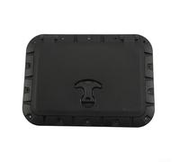 Cubierta de acceso para escotilla de barco, placa cuadrada, 35 x 25 cm, cubierta de escotilla marina ABS negro con tornillos, para kayak, canoa, barco de pesca, vive bien
