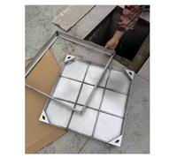Cubierta de acero inoxidable 304 para boca de 30 x 30 cm, resistente a la intemperie, cubierta de orificio de inspección y acceso seguro para uso en exteriores