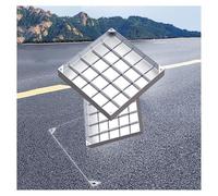 Cubierta de acero inoxidable, diseño para fosa séptica de jardín, 5 cm de grosor, 50 x 50 cm, resistente a la intemperie y resistente a la intemperie