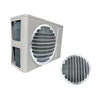 Cubierta de acero inoxidable para aire acondicionado al aire libre, para evitar explosiones directas, bomba de calor, condensador, escudo para peatones y plantas (plata, 50 cm)