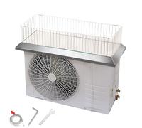 Cubierta de acero inoxidable para bomba de calor para aire acondicionado, protección de aire acondicionado, cubierta de CA resistente a la intemperie (103 x 45 cm)