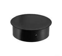 Cubierta de acero inoxidable para orificio de chimenea de estufa y chimenea de hasta 200 mm de diámetro, resistente a la intemperie, tapa de ventilación de techo, ajuste seguro (75 mm)
