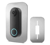 Cubierta de Acero Inoxidable para Reolink Doorbell PoE WiFi Battery, Placa de Montaje para Timbre con Cámara, Placa para Cubrir Agujeros del Timbre Antiguo y Cables en la Pared, Accesorio Exterior
