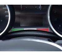 Cubierta De Acero para Alfa_Romeo GIULIETTA - 1 Pieza Placa Bandera Italiana Metal Inox Cepillado Interior Decoración Personalizados Hechos a Medida Tuning
