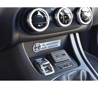 Cubierta De Acero para Alfa_Romeo GIULIETTA - 1 Pieza Placa con inscripción Inox Metal Decoración Cepillado Interior Personalizados Hechos a Medida Tuning