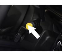 Cubierta de Acero para Renault-5 E-Tech | decoración del control del limpiaparabrisas - Color AMARILLO | 1 Pieza 5 R5 Evolution Electric 95 120 150 Urban Range Comfort Techno Iconic Accesorios E Tech
