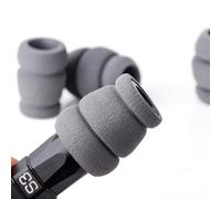 Cubierta de Agarre Antichoque de Esponja para Mango 5 Piezas, Gris | Flexible y Ligera, No se Deforma Fácilmente, Tacto Cómodo, para Tiendas y Uso Amigos Tatuadores