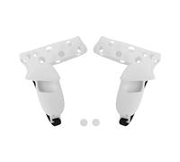 Cubierta de Agarre de Controlador de Silicona para 2, Funda Protectora para el Mando de VR con diseño Antideslizante y Correa para la muñeca, Protector de Agarre Ligero y (Gris Blanco)