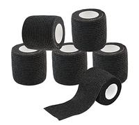 Cubierta de agarre de tatuaje - RAYYL 6 Piezas Cinta de cubierta de agarre de tatuaje desechable Vendaje elástico autoadhesivo, Tubo de agarre de mango para accesorios de agarre de máquina de tatuaje