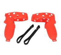 Cubierta de Agarre para el Mando del 2, Funda Protectora de Silicona con Correa Ajustable para los Nudillos, Agarre Antideslizante y Lavable para el Joystick del (Roja)