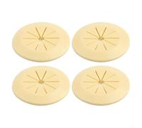 Cubierta de agujero de alambre para gestión de cables de escritorio, paquete de 4 ojales redondos para decoración de agujeros de salida de mesa de armario, se adapta a aberturas de hasta 40 mm