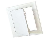 Cubierta de agujero de inspección de ABS de 150 x 150 mm, incluye bisagra fácil de abrir y acabado listo para pintar, ideal para reparaciones de pared, no taladrar cubierta de reparación de pared