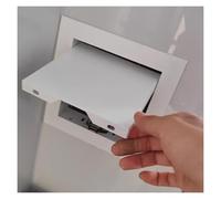 Cubierta de agujero de pared personalizable con mecanismo de empuje para abrir, panel de acceso de marco de aluminio para instalación en techo y pared