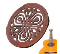 Cubierta de agujero de sonido de guitarra: accesorios de guitarra acústica, bloque de agujeros de sonido para reducir la retroalimentación | Cubierta decorativa de agujero de sonido liviano para guita