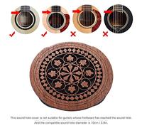 Cubierta de Agujero de Sonido Guitarra Acústica, Cubierta Sonido Guitarra Buffer Agujero para Acústica con Este Accesorio Elegante y Funcional para Cualquier EQ Folk (3)