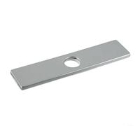 Cubierta de agujero para placa de grifo de fregadero de un solo agujero con acero inoxidable resistente a la corrosión y base de placa de escudo para protección del agujero del grifo (galvanoplastia)