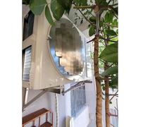 Oversold88 Cubierta de Aire Acondicionado Cubierta de Rejilla con Rejilla de Salida de Aire, Rejillas Deflectoras de Aire para Unidad Exterior de Aire Acondicionado, Prevención de Soplado Directo